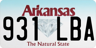 AR license plate 931LBA