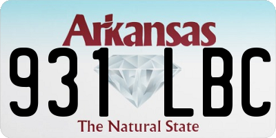 AR license plate 931LBC
