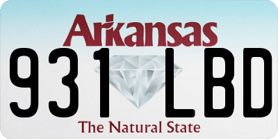 AR license plate 931LBD