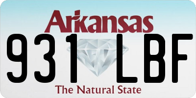 AR license plate 931LBF