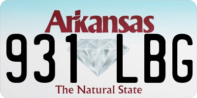 AR license plate 931LBG