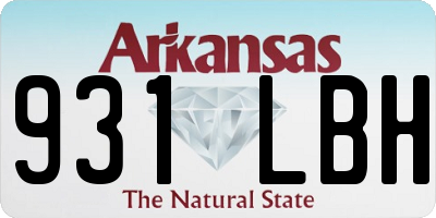 AR license plate 931LBH