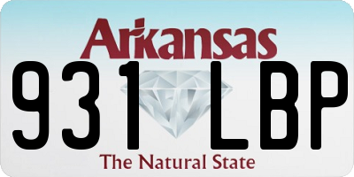 AR license plate 931LBP