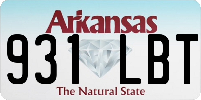 AR license plate 931LBT