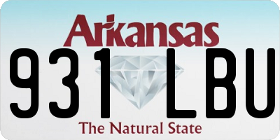 AR license plate 931LBU
