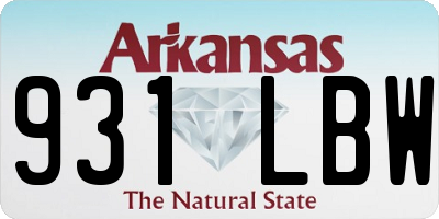 AR license plate 931LBW