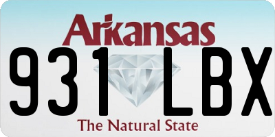 AR license plate 931LBX