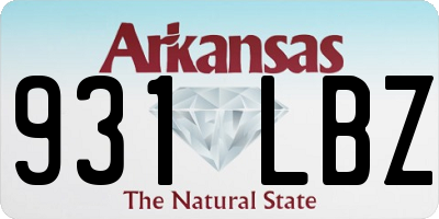 AR license plate 931LBZ