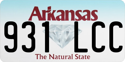AR license plate 931LCC