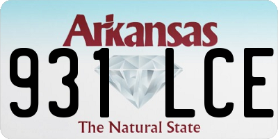 AR license plate 931LCE