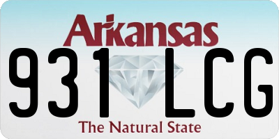 AR license plate 931LCG