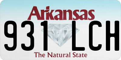 AR license plate 931LCH