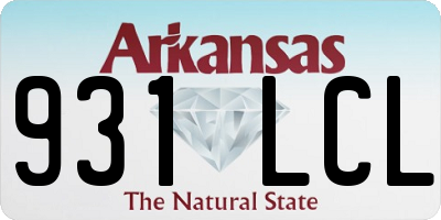 AR license plate 931LCL