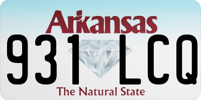 AR license plate 931LCQ