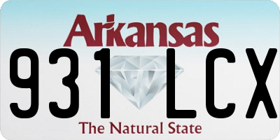 AR license plate 931LCX