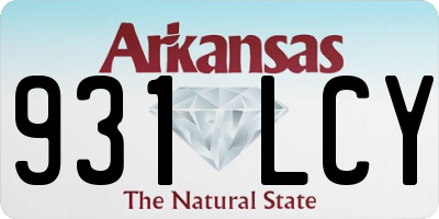 AR license plate 931LCY