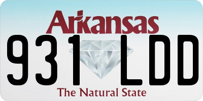 AR license plate 931LDD