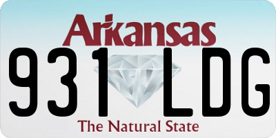AR license plate 931LDG
