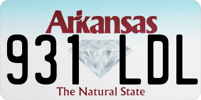 AR license plate 931LDL