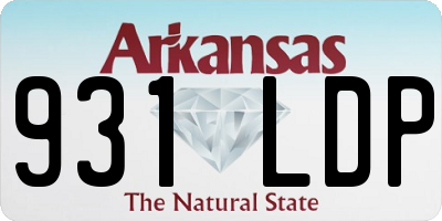 AR license plate 931LDP