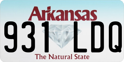 AR license plate 931LDQ