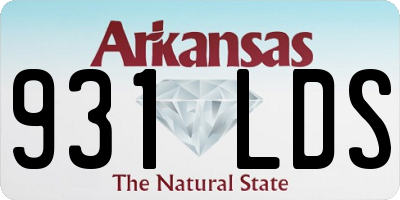 AR license plate 931LDS
