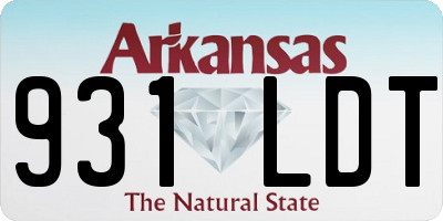 AR license plate 931LDT