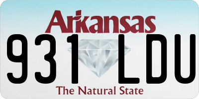 AR license plate 931LDU