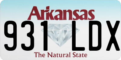 AR license plate 931LDX