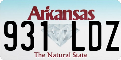 AR license plate 931LDZ