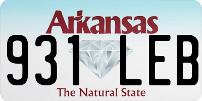AR license plate 931LEB