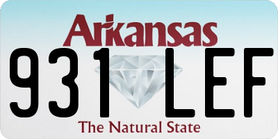 AR license plate 931LEF