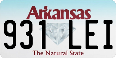 AR license plate 931LEI