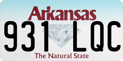AR license plate 931LQC