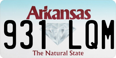 AR license plate 931LQM