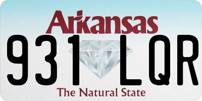 AR license plate 931LQR