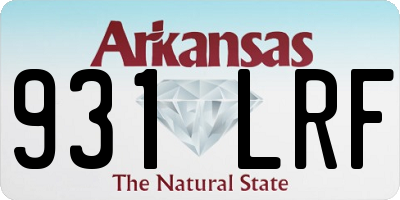AR license plate 931LRF