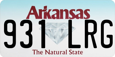 AR license plate 931LRG