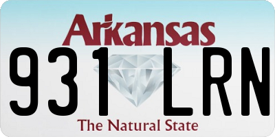AR license plate 931LRN