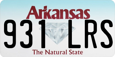 AR license plate 931LRS
