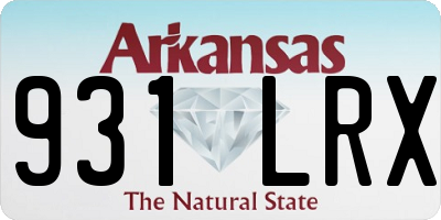 AR license plate 931LRX