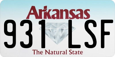 AR license plate 931LSF