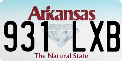 AR license plate 931LXB
