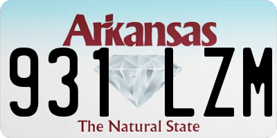 AR license plate 931LZM