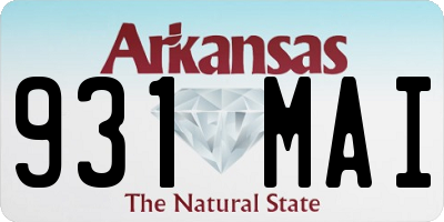 AR license plate 931MAI