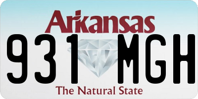 AR license plate 931MGH