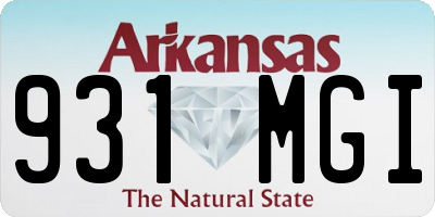 AR license plate 931MGI