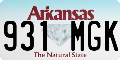 AR license plate 931MGK