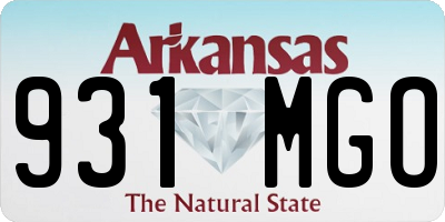 AR license plate 931MGO