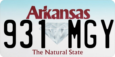 AR license plate 931MGY